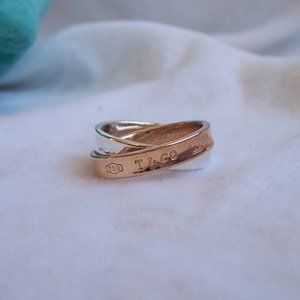 Tiffany & Co. 750/925 "1837" Interlocking Circles Ring